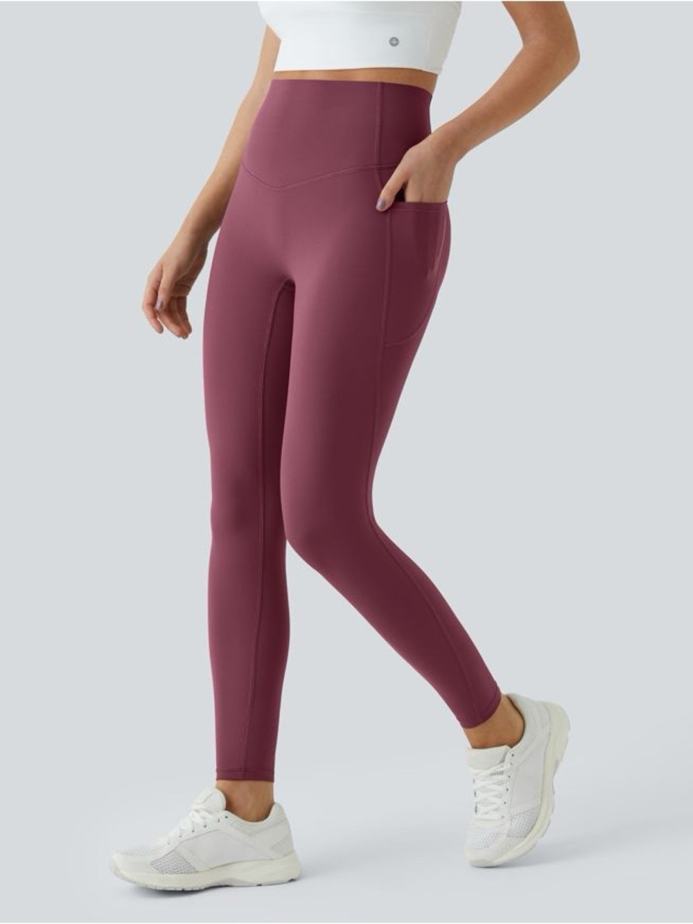 Halara UltraSculpt High Waisted Tummy Control Pocket Leggings Small 7/8 NWOT